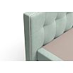 Кровать Николетт (18) Box Spring (с матрасом) Velutto 14 (Велюр)/Десерт 117 Cream (Искусственная кожа)
