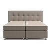 Кровать Николетт (22) Box Spring (с матрасом и независимым пружинным блоком) Mika 10 (Велюр)/Kolej cp 536 (Искусственная кожа)