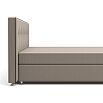 Кровать Николетт (22) Box Spring (с матрасом и независимым пружинным блоком) Mika 10 (Велюр)/Kolej cp 536 (Искусственная кожа)