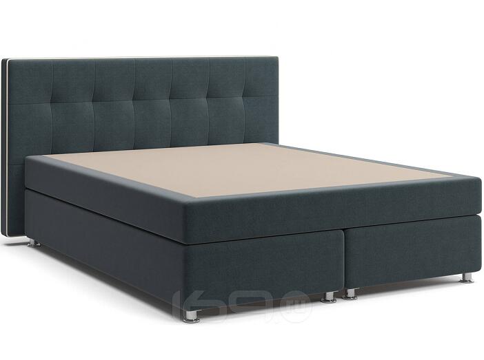 Кровать Николетт Box Spring (с матрасом) Mika 27 (Велюр)/Десерт 117 Cream (Искусственная кожа) Кровать Николетт Box Spring (с матрасом) Mika 27 (Велюр)/Десерт 117 Cream (Искусственная кожа)