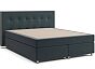 Кровать Николетт Box Spring (с матрасом) Mika 27 (Велюр)/Десерт 117 Cream (Искусственная кожа)