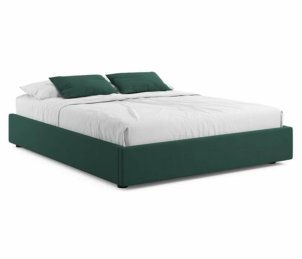 

Кровать-софа мягкая без изголовья Base 1600 изумруд с ортопедическим основанием