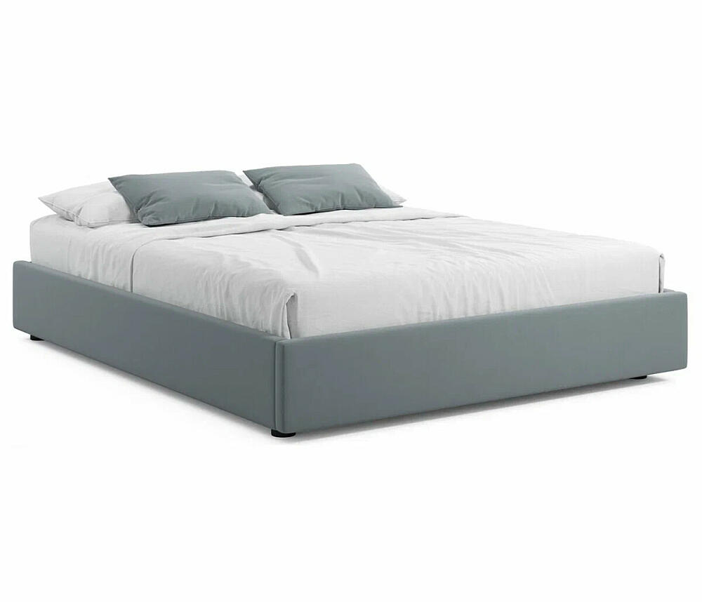 

Кровать-софа мягкая без изголовья Base 1600 серая с ортопедическим основанием