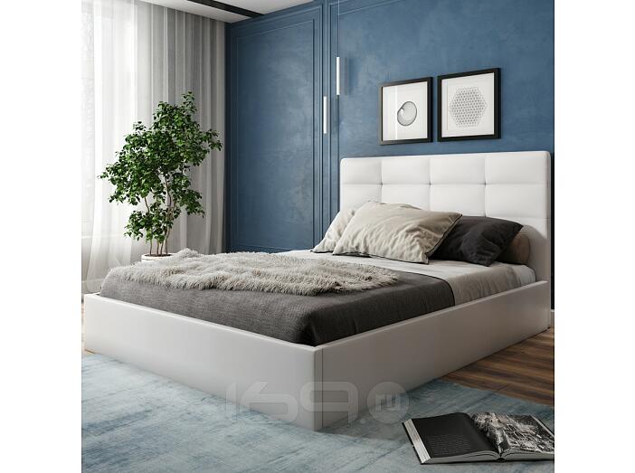 Кровать СОНАТА new 1400х2000 Белый (кож.зам.) 72305110