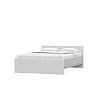 Кровать STERN с матрасом без обивки белый без П/М 1400x2000, без ортопедического основания, изголовье жесткое