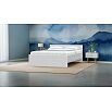 Кровать STERN с матрасом без обивки белый без П/М 1600x2000, без ортопедического основания, изголовье жесткое