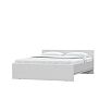 Кровать STERN с матрасом без обивки белый без П/М 1600x2000, без ортопедического основания, изголовье жесткое