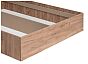 Кровать Taika дуб золотой/камень темный 1600x2000, изголовье жесткое