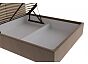 Кровать Виченца велюр бежевый С П/М 1400x2000, изголовье мягкое