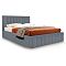 Кровать Женева 140 Мора серый Вариант 4