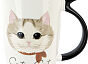 Кружка с крышкой "Cute cat" 600 мл