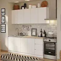 Кухонный гарнитур Челси белый 2140x2000x600