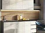 Кухонный гарнитур Челси Дуб Крафт Белый/Графит 2140x2000x600