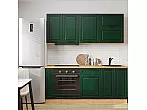 Модульный кухонный гарнитур Дублин-01 Special Green/Дуб Вотан 2140x1900x600