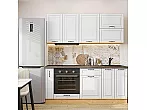 Модульный кухонный гарнитур Дублин-01 Special White/Дуб Вотан 2140x1900x600