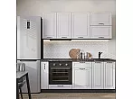 Модульный кухонный гарнитур Дублин-01 Special White/Graphite 2140x1900x600