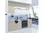Модульный кухонный гарнитур Фьюжн-01 Cream Silk, Silky White/Белый 2340x2300x600