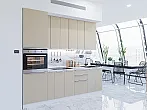 Модульный кухонный гарнитур Фьюжн-03 Silky Grey/Белый 2340x2600x600