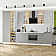 Модульный кухонный гарнитур Фьюжн-08 Silky Light Grey/Белый 2340x3400x600