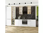Модульный кухонный гарнитур Фьюжн-08 Silky White/Белый 2340x3400x600
