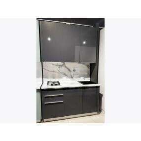 Кухня прямая Фьюжн Anthracite/Белый 1500*2200*600