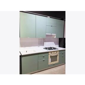Кухня прямая Фьюжн Silky Mint/Белый 2330*2200*600