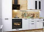 Модульный кухонный гарнитур Глетчер-04 Айленд Силк/Дуб Вотан 2140x2700x600