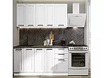 Модульный кухонный гарнитур Нео-01 White Silk/Белый 2140x1600x600