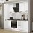 Модульный кухонный гарнитур White Silk/Белый 2140x2300x600