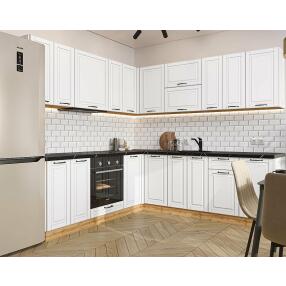 Кухня угловая Дублин-02 Special White/Дуб Вотан 2140*2200/2400*600