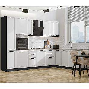 Кухня угловая Нео-03 Grey Silk/Graphite 2140*3000/2100*600