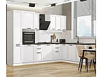 Модульный кухонный гарнитур Нео-03 White Silk/Белый 2140x3000/2100x600