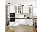 Модульный кухонный гарнитур Нео-04 White Silk/Белый 2340x3200/1800x600