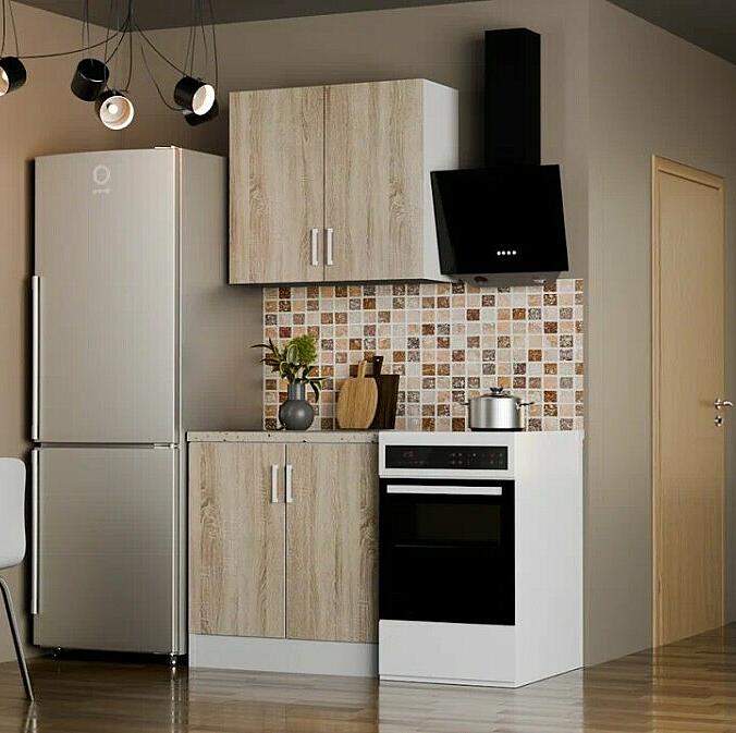 Кухонный гарнитур Уют 80 Дуб сономаДуб сономаБелый 9870₽