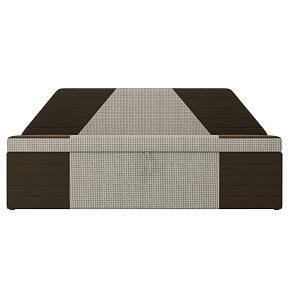 Кухонный прямой  диван Дуглас Корфу 02 Микровельвет Коричневый 