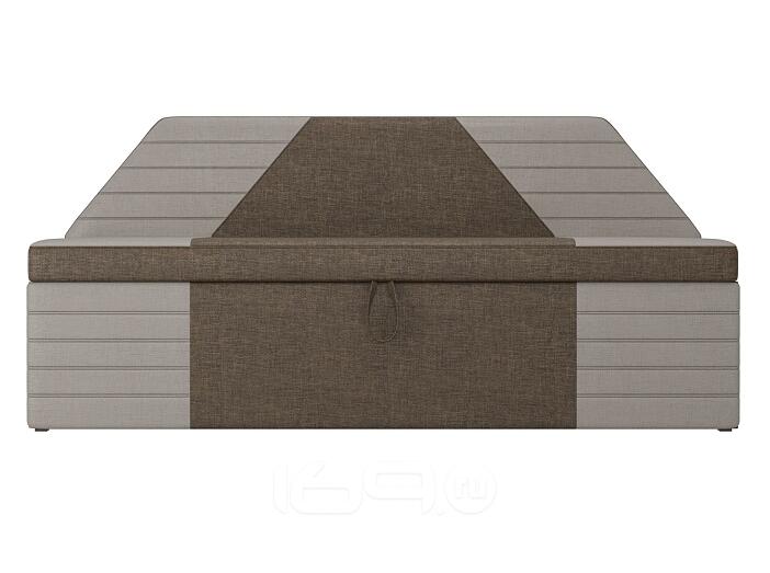 Кухонный прямой  диван Дуглас Рогожка Коричневый Бежевый 