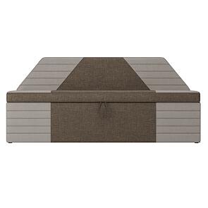 Кухонный прямой  диван Дуглас Рогожка Коричневый Бежевый 