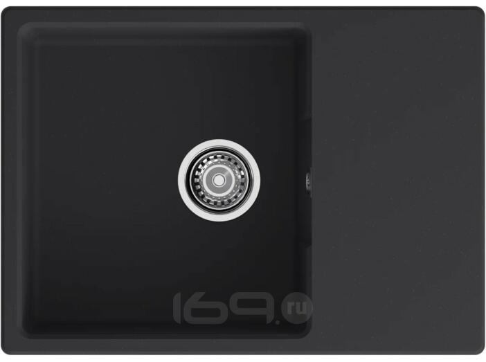 Мойка GRANFEST URBAN 668L 1 чаша с крылом 680*490 черный