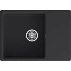 Мойка GRANFEST URBAN 668L 1 чаша с крылом 400*430 черный