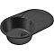 Мойка мрамор RONDO GF-R--750L чаша с крылом  750*500мм графит Мойка мрамор RONDO GF-R--750L чаша с крылом  750*500мм графит