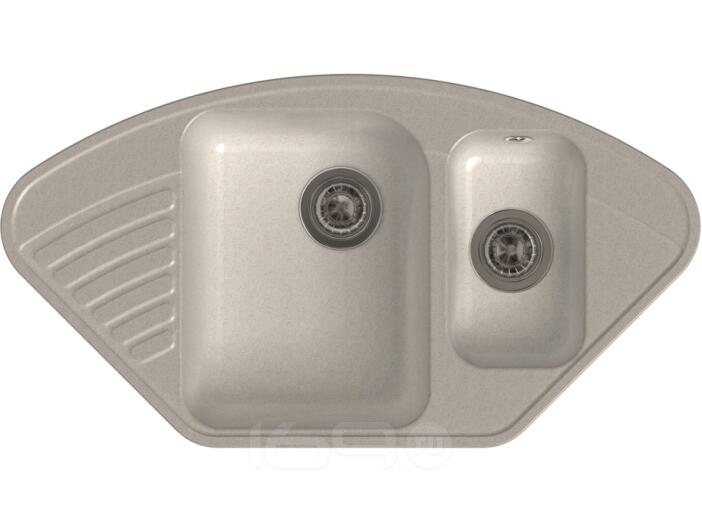 QUARZ (ECO-14) Мойка  угл.1,5 чаш. 930*500 (белый)