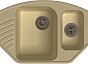QUARZ (ECO-14) Мойка угл.1,5 чаш. 930*500 (бежевый)