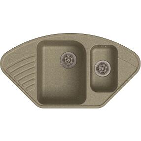 QUARZ (ECO-14) Мойка  угл.1,5 чаш. 930*500 (песок)