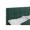 Кровать Селеста с матрасом велюр изумруд без П/М 1200x2000, ортопедическое основание, изголовье мягкое
