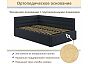 Кровать Aura велюр черный С П/М 1200x2000, ортопедическое основание, изголовье мягкое
