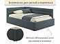 Кровать Aura велюр маренго С П/М 1200x2000, ортопедическое основание, изголовье мягкое