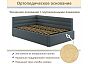 Кровать Aura велюр маренго С П/М 1200x2000, ортопедическое основание, изголовье мягкое