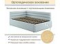 Кровать Aura велюр мята пастель С П/М 1200x2000, ортопедическое основание, изголовье мягкое