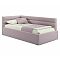 Кровать Aura велюр лиловый с подъемным механизмом 900x2000, ортопедическое основание, изголовье мягкое