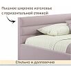 Кровать Aura с матрасом велюр лиловый С П/М 900x2000, ортопедическое основание, изголовье мягкое